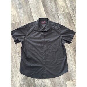 UNTUCKit Black Button Down Shirt Short Sleeve Casual Cotton Mens XL